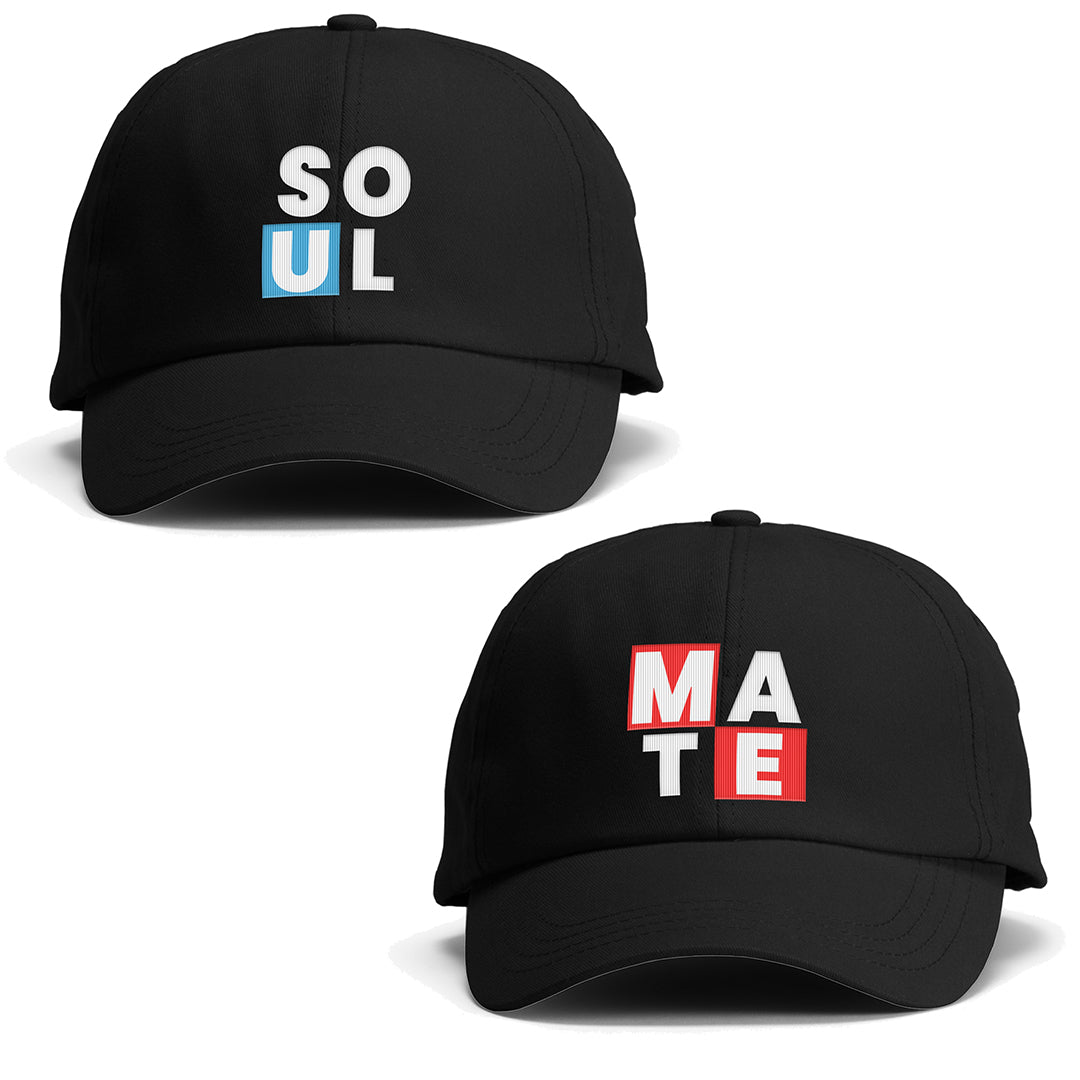 Soulmate Black Cap for Couples