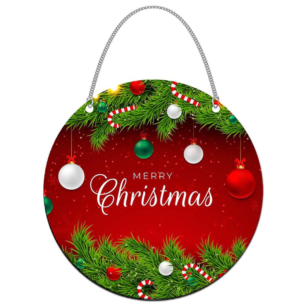 TrendoPrint Home Décor Merry Christmas Wall Hanging (10x10 inches)